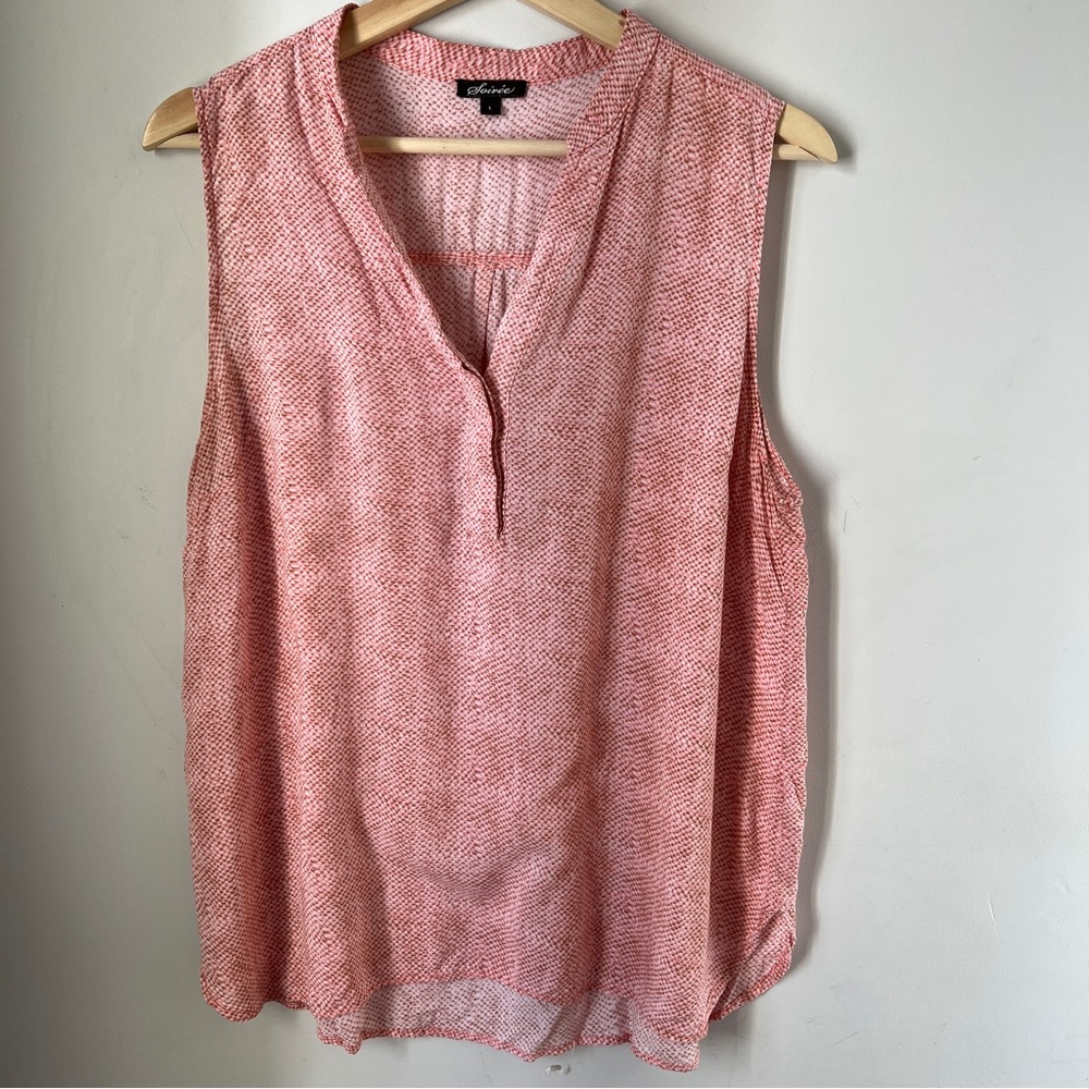 Soirée Tank Sleeveless Casual Lightweight Womens Size Large